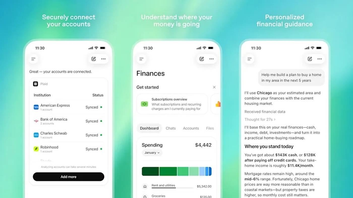 ChatGPT va oferi recomandări financiare utilizatorilor conectați la conturi bancare