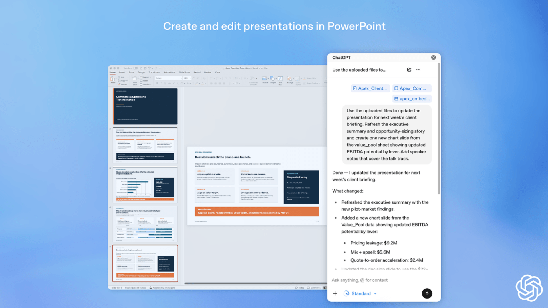 Microsoft PowerPoint primește un plugin oficial ChatGPT