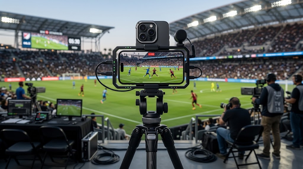 Premiera istorică: Meci de fotbal transmis live cu iPhone 17 Pro