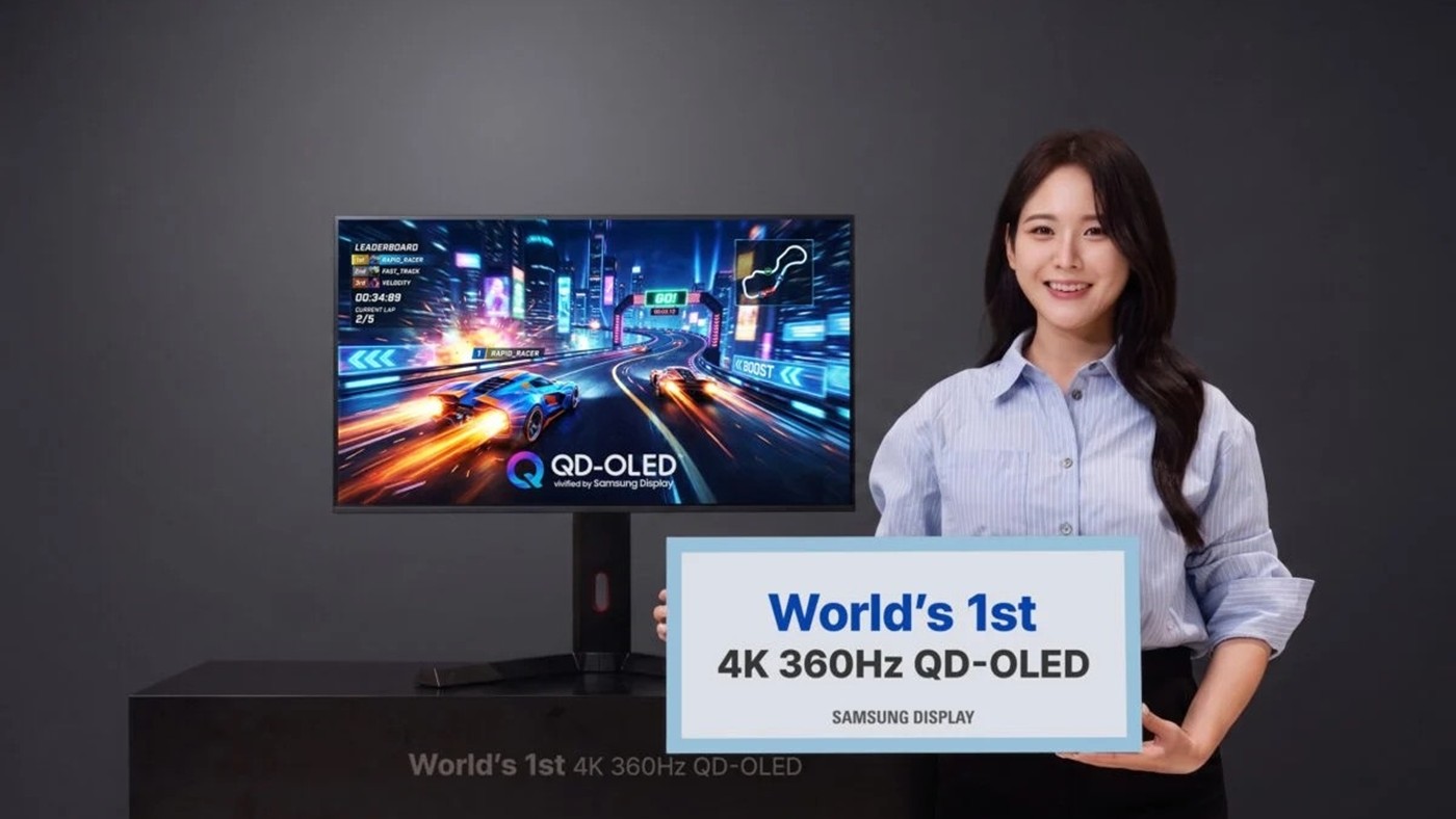 Samsung a lansat primul panou QD-OLED 4K cu 360Hz