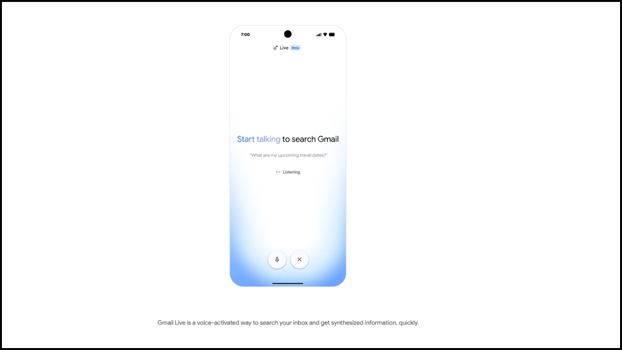 Google testează Gmail Live, un nou instrument de căutare vocală