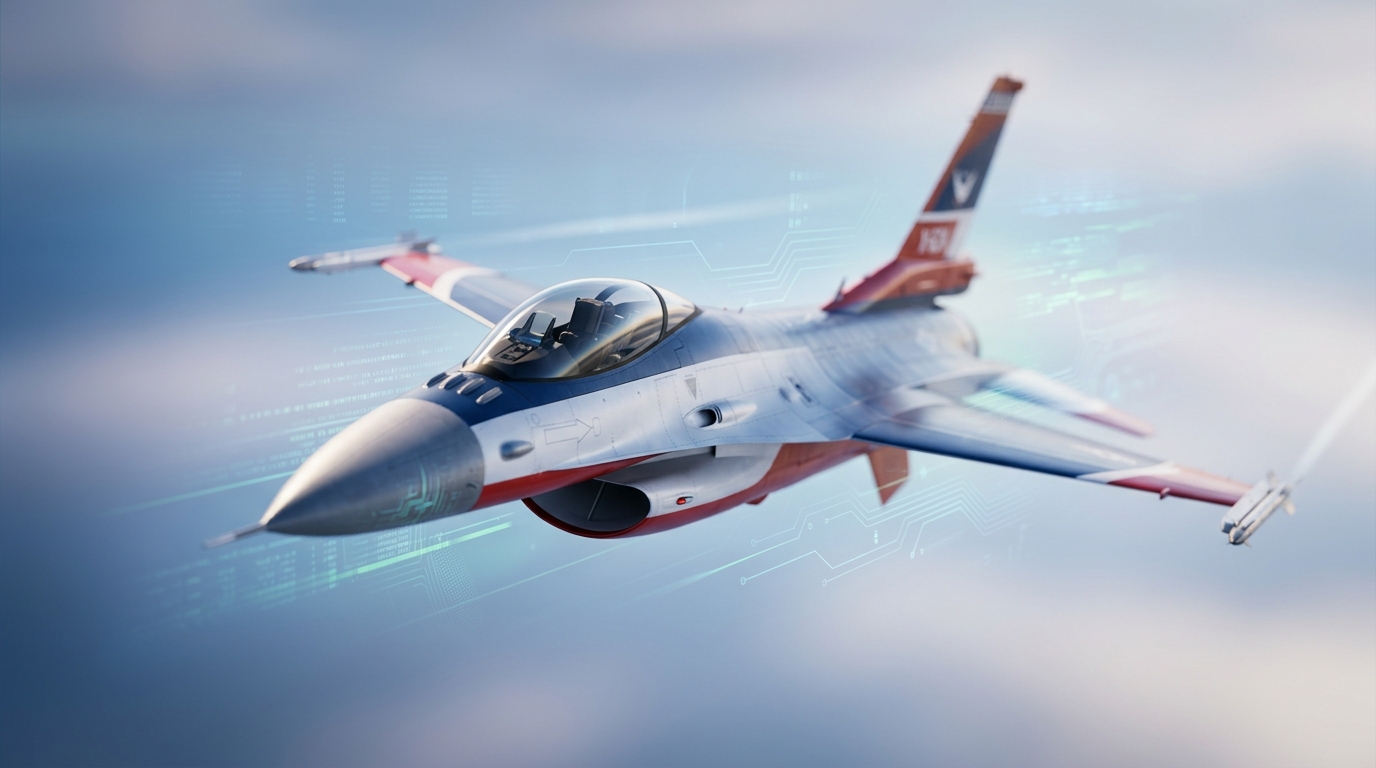F-16 modernizat: Zbor autonom cu ajutorul inteligenței artificiale
